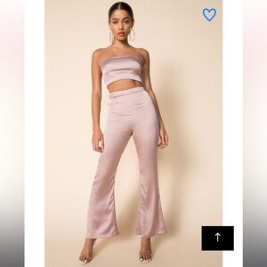 Superdown Evelina bandeau pant set in Mauve size small